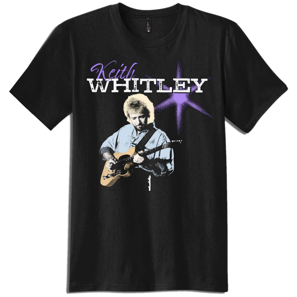 Keith Whitley Purple Guitar Tee