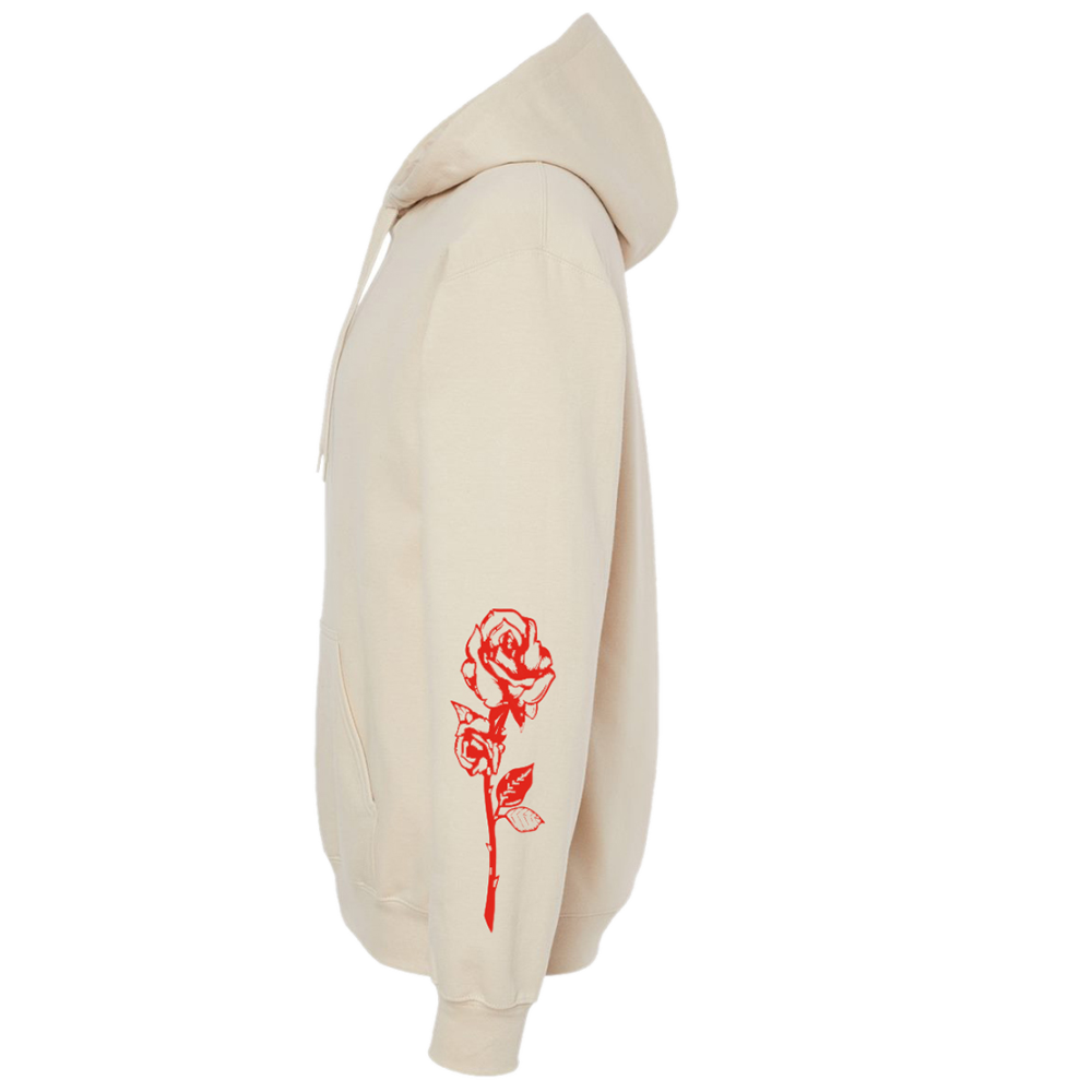 Sand Rose Pullover Hoodie