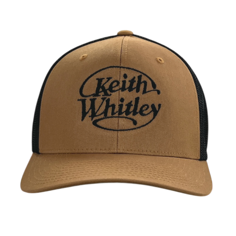 Keith Whitley Caramel and Black Logo Hat