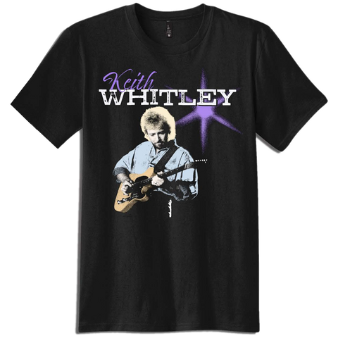 Keith Whitley Purple Guitar Tee