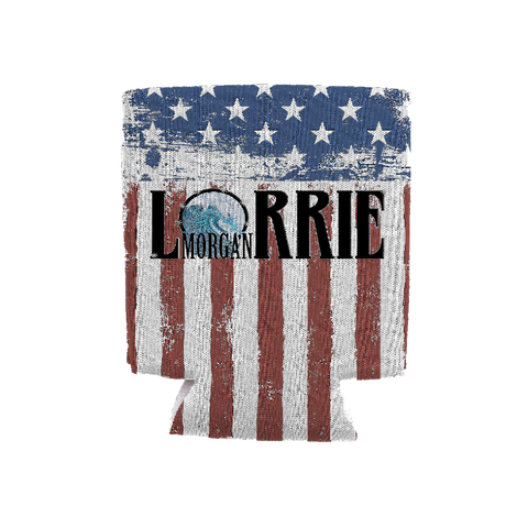 Lorrie Morgan American Flag Can Koozie