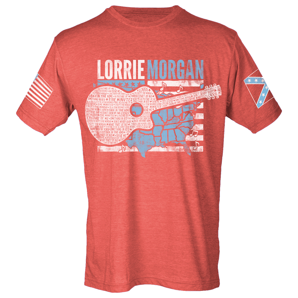 Lorrie Morgan Guitar Flag Tee