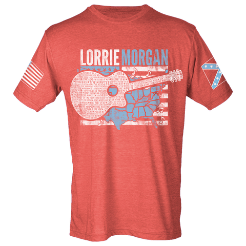 Lorrie Morgan Guitar Flag Tee